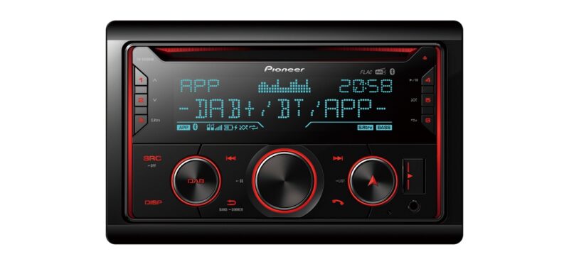 Pioneer FH-S820DAB 4x50W/USB/BT/iPhone/DAB+/Multi color